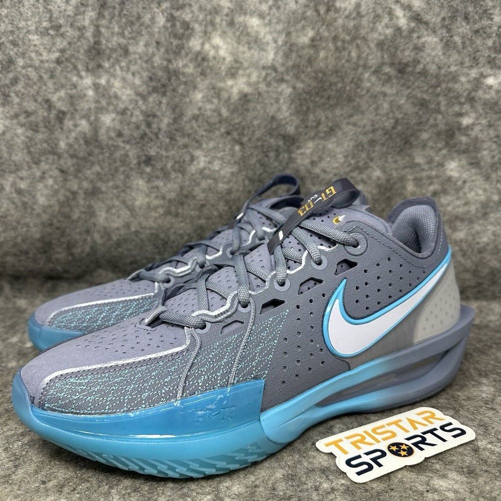 Nike Air Zoom GT Cut 3 Basketball Shoes Mens Size 6 Gray Blue DV2913-402